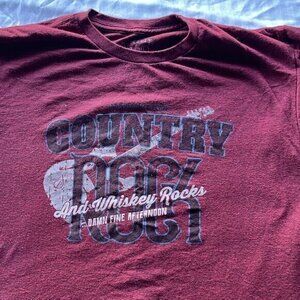 Moonshine Spirit by Brad Paisley Red Short Sleeve T-Shirt Men's Size L